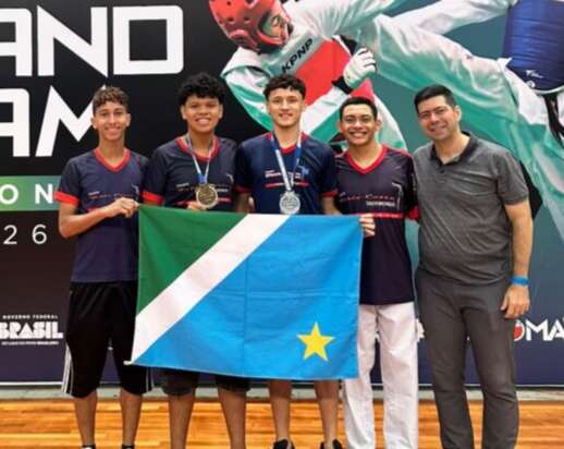 Taekwondistas de MS voltam do Grand Slam com a conquista de 2 medalhas