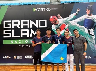 Taekwondistas de MS voltam do Grand Slam com a conquista de 2 medalhas
