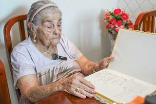 Aida fez 97 anos, mas n&atilde;o esquece os 73 ao lado de um grande amor