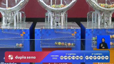 Veja as dezenas sorteadas hoje na Dupla Sena, Lotomania e Quina