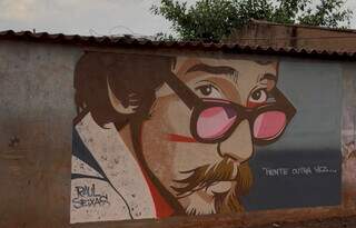 De Jo&atilde;o Carreiro a Rita Lee, grafiteiro espalha cores e m&uacute;sica pelos bairros