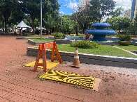 Praça Ary Coelho passa por manutenção e terá bebedouro para pets