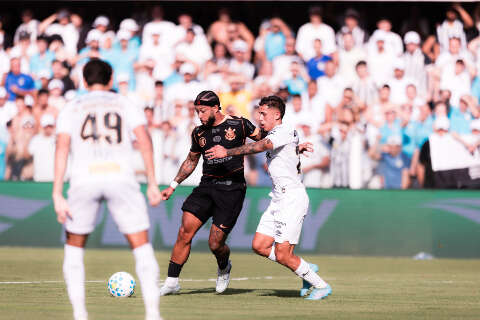 Corinthians abre placar, mas Santos recupera e cl&aacute;ssico termina em empate