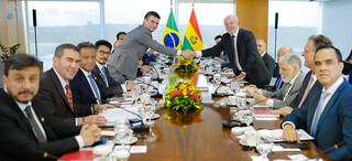 Riedel defende integração energética em agenda com Lula e presidente da Bolívia Riedel defende integração energética em agenda com Lula e presidente da Bolívia