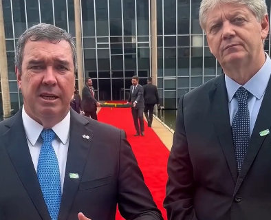 Riedel defende integra&ccedil;&atilde;o em energia em agenda com Lula e presidente da Bol&iacute;via