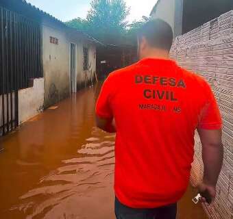 Alerta do Inmet prev&ecirc; chuva forte e ventos em 43 cidades de MS