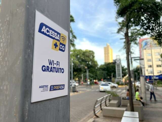 Wi-fi gratuito est&aacute; liberado em 164 pontos de Campo Grande