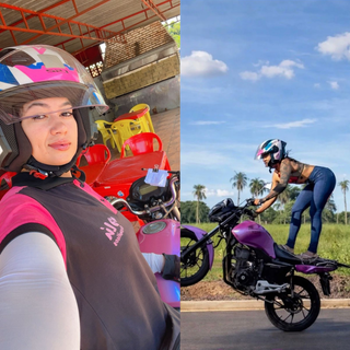 Geovana faz entregas, encara o "grau" e estuda para cuidar de mortos