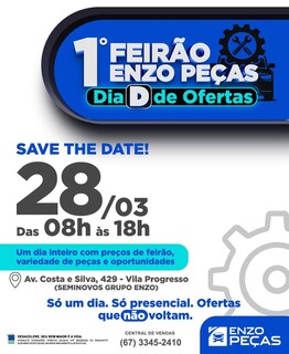 A Capital recebe 1&ordm; Feir&atilde;o de Pe&ccedil;as do Grupo Enzo com condi&ccedil;&otilde;es especiais