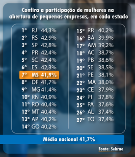 MS est&aacute; entre os estados com maior abertura de pequenos neg&oacute;cios por mulheres