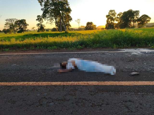 Pedestre morre atropelado nas primeiras horas do dia na MS-162