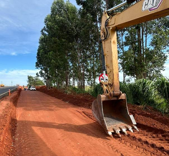 Trecho da MS-306 passa por amplia&ccedil;&atilde;o para melhorar circula&ccedil;&atilde;o de ve&iacute;culos