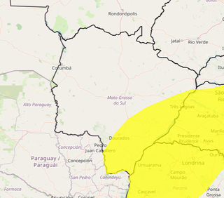 Alerta do Inmet prev&ecirc; tempestades e ventos fortes em parte de MS