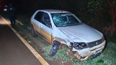 Acidente entre moto e carro mata mulher na MS-379