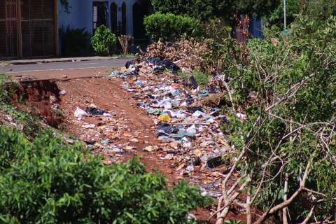 Com coleta de lixo limitada e despejo irregular, restos v&atilde;o ficando pela cidade