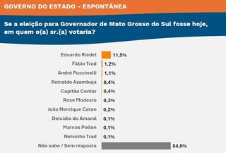 Riedel vence primeiro turno com 68% dos votos v&aacute;lidos, aponta pesquisa