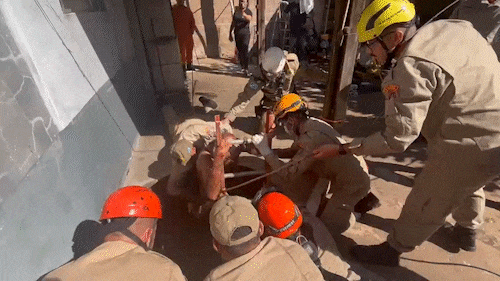 Idoso cai em fossa de 18 metros ao tentar fazer reparo em casa