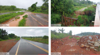 Fissuras e falhas na drenagem aparecem 6 meses ap&oacute;s inaugura&ccedil;&atilde;o de ponte