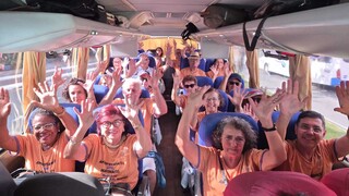 Com 62 pessoas, viagem de aposentados foi s&oacute; paz e zero brigas