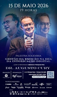 Dr. Augusto Cury faz palestra solidária em prol do Hospital São Julião Dr. Augusto Cury faz palestra solidária em prol do Hospital São Julião