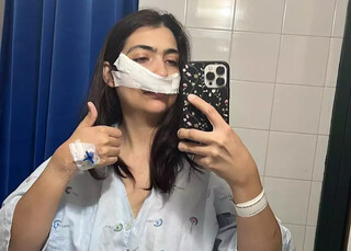 Nadielly achou que fosse sinusite, mas dor era c&acirc;ncer raro na bochecha