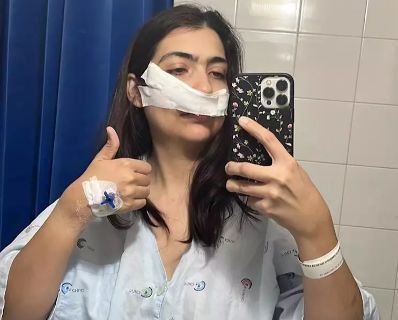 Nadielly achou que fosse sinusite, mas dor era c&acirc;ncer raro na bochecha