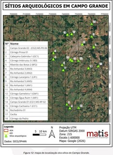 Campo Grande tem 18 s&iacute;tios arqueol&oacute;gicos catalogados, um deles na zona urbana