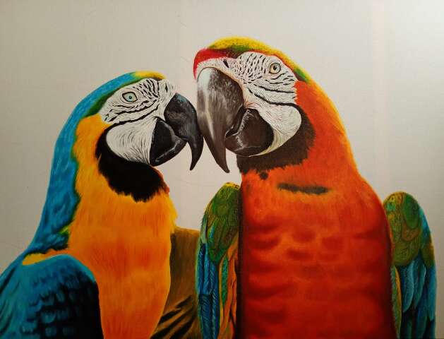 Com arte realista, Jorge homenageia cidade que o acolheu h&aacute; 15 anos