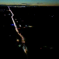 Congestionamento at&eacute; de motos: tudo para na BR-262 em noite de show