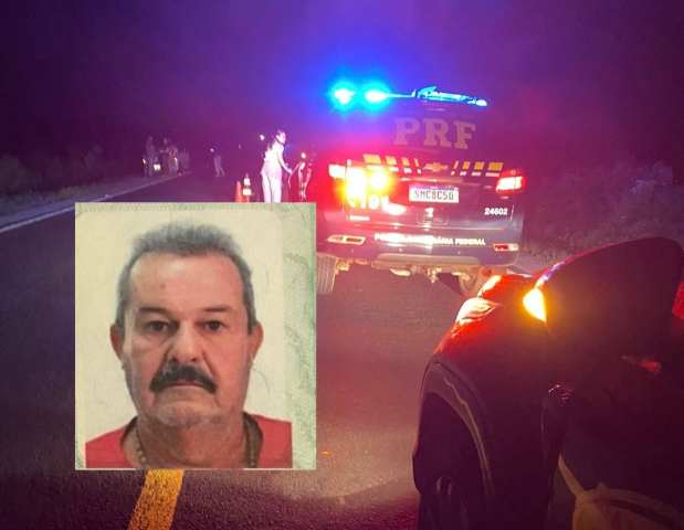 Homem de 61 anos morre ap&oacute;s queda de moto na BR-060