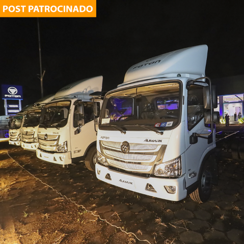 Com caminhões tecnológicos, Foton abre operação e amplia presença no Estado