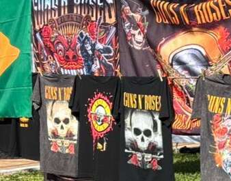 Camiseta do Guns sai por R$ 34 mil ap&oacute;s ambulante trocar cart&atilde;o