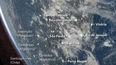 Entre nuvens, Campo Grande aparece em foto da Terra feita pela NASA