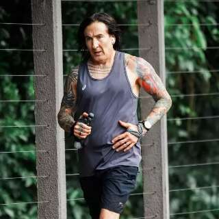 Guitarrista do Guns N&rsquo; Roses curte corrida no Parque dos Poderes