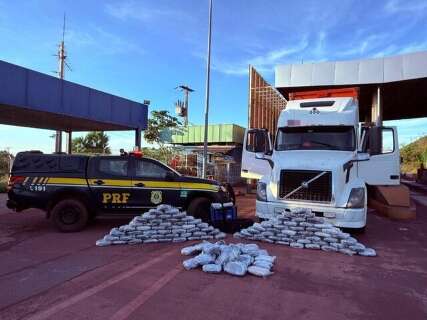 Motorista &eacute; preso com carregamento de skunk em transportadora da Capital