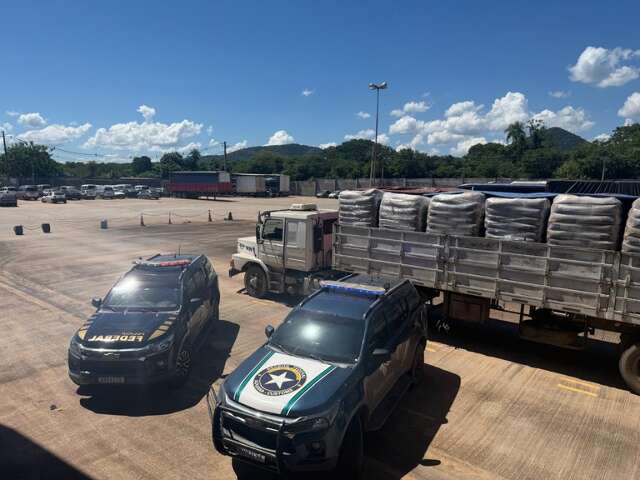 PF apreende 27 toneladas de produto usado na produ&ccedil;&atilde;o da coca&iacute;na em Corumb&aacute;