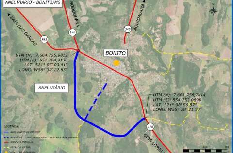 Fazendas ser&atilde;o desapropriadas para pavimenta&ccedil;&atilde;o do anel vi&aacute;rio em Bonito