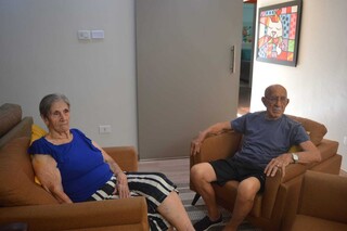 Aos 90 e 95 anos, João e Helena viraram parceiros de treinos Aos 90 e 95 anos, João e Helena viraram parceiros de treinos