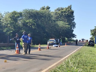 Motociclista morre ao bater de frente com caminhonete em rodovia