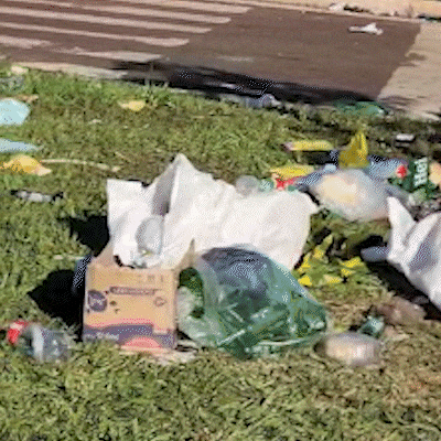 Ap&oacute;s show, lixo se acumula em avenida e limpeza come&ccedil;a com atraso 