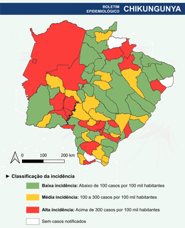 Chikungunya chega a 95% dos munic&iacute;pios de Mato Grosso do Sul