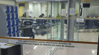 Ag&ecirc;ncia banc&aacute;ria onde homem morreu ap&oacute;s invas&atilde;o suspende atendimento