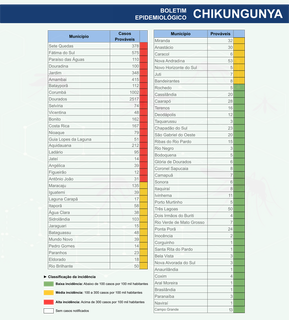 Chikungunya chega a 95% dos munic&iacute;pios de Mato Grosso do Sul