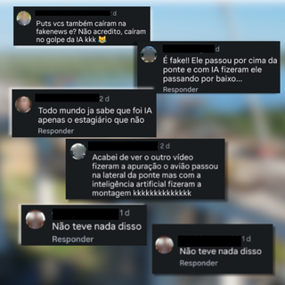 Pol&iacute;cia descarta uso de IA em v&iacute;deo de manobra de avi&atilde;o perto de ponte 