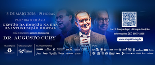 Augusto Cury faz palestra solid&aacute;ria para ajudar Hospital S&atilde;o Juli&atilde;o na Capital