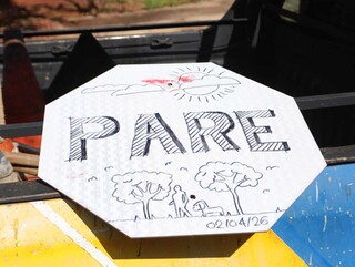&ldquo;Pare&rdquo; desaparece, vira desenho e chama aten&ccedil;&atilde;o no Rita Vieira