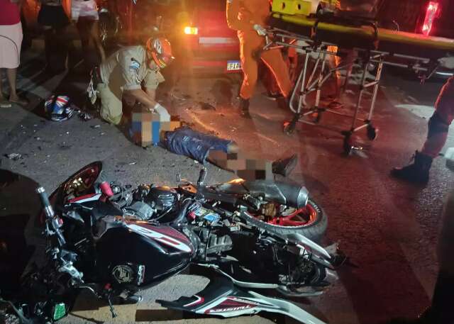 Motociclista &eacute; socorrido inconsciente ap&oacute;s bater contra carro em Corumb&aacute;
