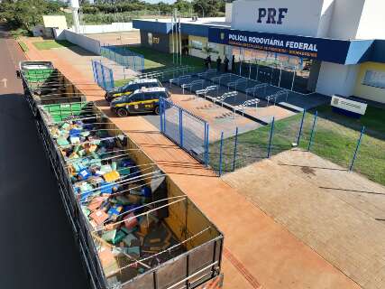 PRF realiza maior apreens&atilde;o de maconha do ano em Dourados