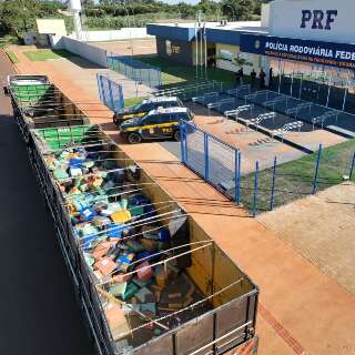 Motorista &eacute; preso com carga recorde de maconha na BR-163 em Dourados