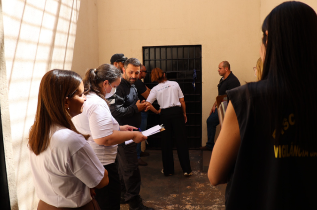 Equipe inspeciona pres&iacute;dios de Rio Brilhante e ouve demandas de internos